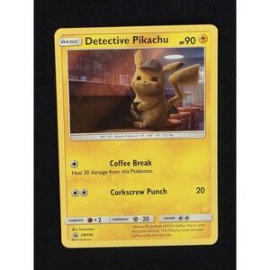 Detective Pikachu Pokemon Card SM190 Coffee Break‎